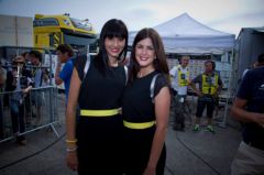 Elsa Boirie et Magalie Thierry, hotesses du podium Powerbar 2013