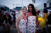 Aurore Maugain et Nathalie Ample, hotesses du podium Carrefour 2013