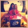 Mathilde Duriez et Candice Caron, hotesses du podium Brandt 2013